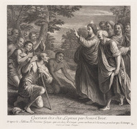 KG 14619
<br/>
Jezus geneest de leprozen
<br/>
<em>Surugue, Louis (1686-1762)</em>